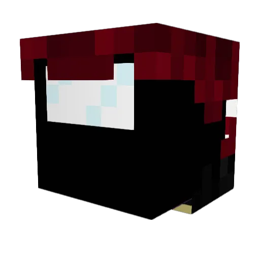 Ahsumcrafter Minecraft avatar head, 3D render