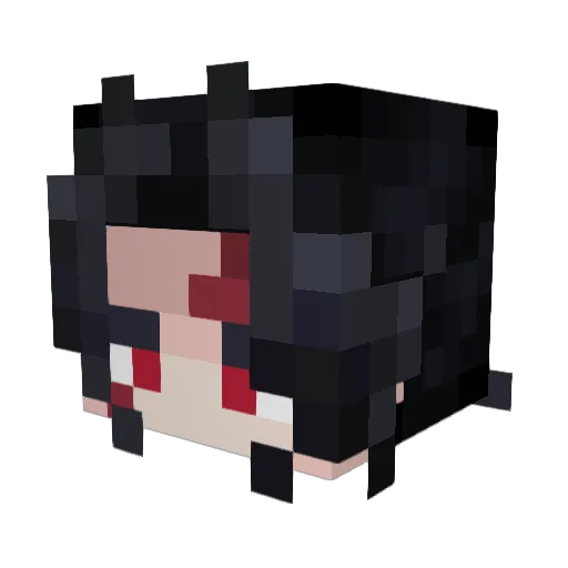 Ahtar Minecraft avatar head, 3D render
