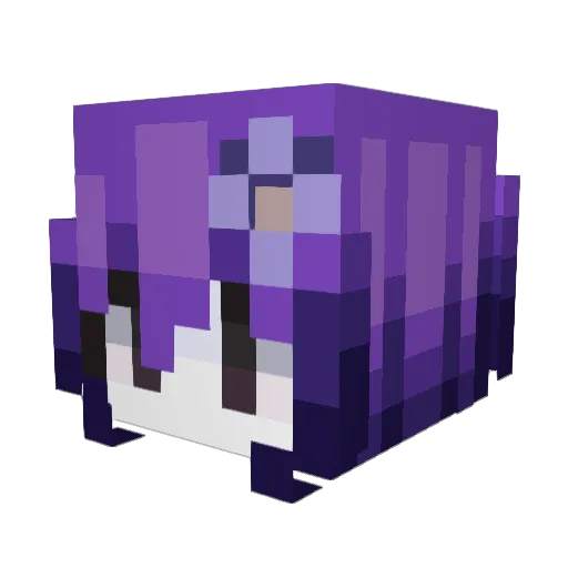Ahwii Minecraft avatar head, 3D render
