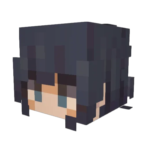 Ahyeon520 Minecraft avatar head, 3D render