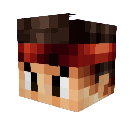 Ahzoo121 Minecraft avatar head, 3D render