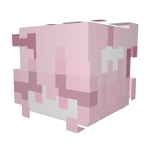 AiKuKuKu Minecraft avatar head, 3D render