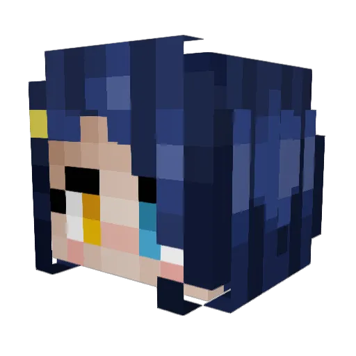 AiOhto2022 Minecraft avatar head, 3D render