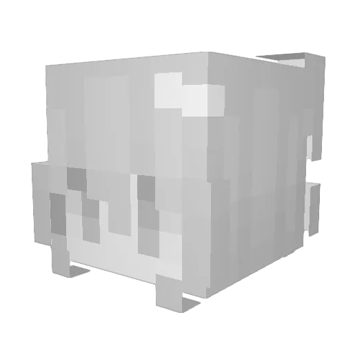 AiQingXx Minecraft avatar head, 3D render