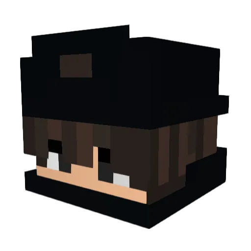 AiXes_ Minecraft avatar head, 3D render