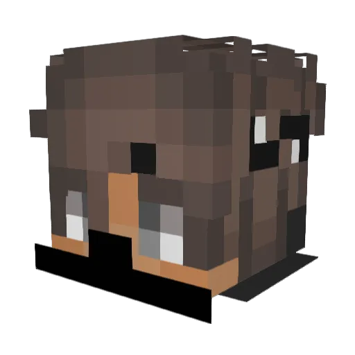 Ai_Banny Minecraft avatar head, 3D render