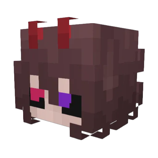 Ai_D_Hana Minecraft avatar head, 3D render