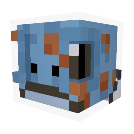 Ai_Outer Minecraft avatar head, 3D render