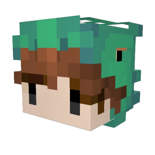 Ai_chicken23 Minecraft avatar head, 3D render
