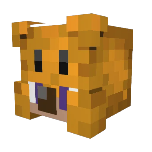 Ai_in_Craft Minecraft avatar head, 3D render