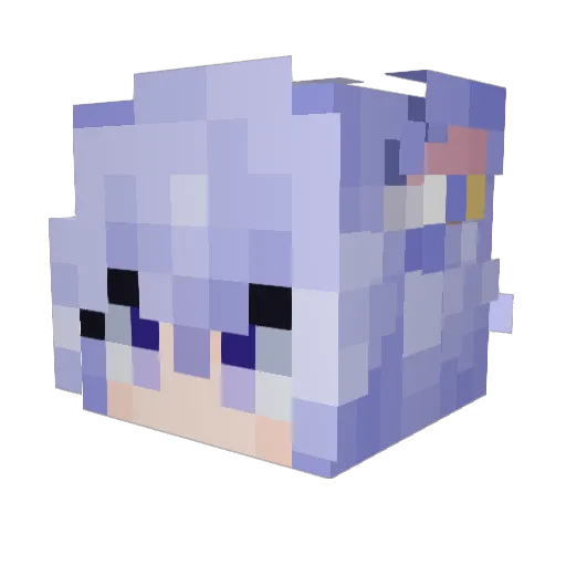 AibohCanis Minecraft avatar head, 3D render