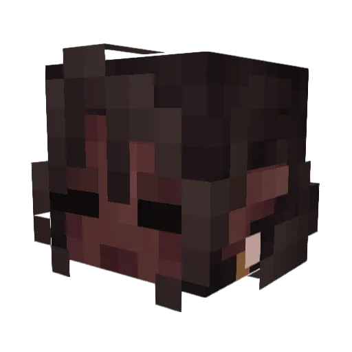 Aibori Minecraft avatar head, 3D render