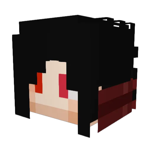 Aibou9396 Minecraft avatar head, 3D render