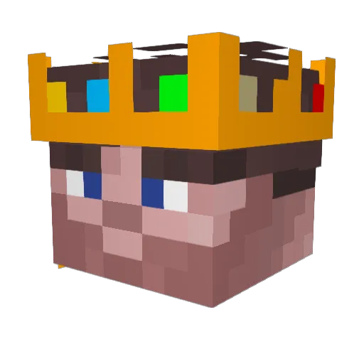 Aiceplays Minecraft avatar head, 3D render