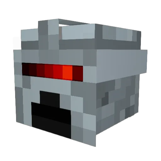 Aich Minecraft avatar head, 3D render