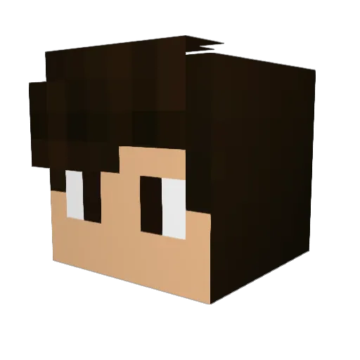 Aid118 Minecraft avatar head, 3D render
