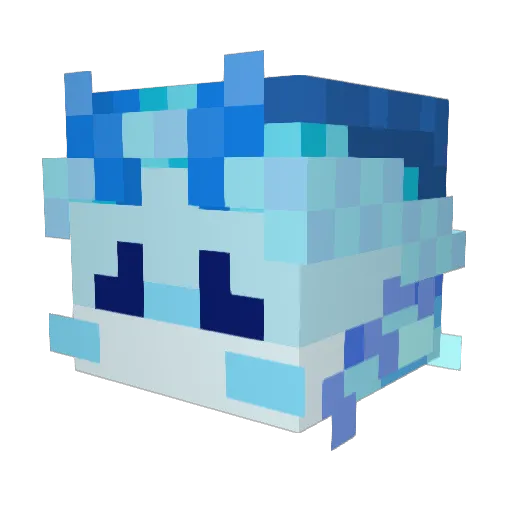 AidaAghe Minecraft avatar head, 3D render