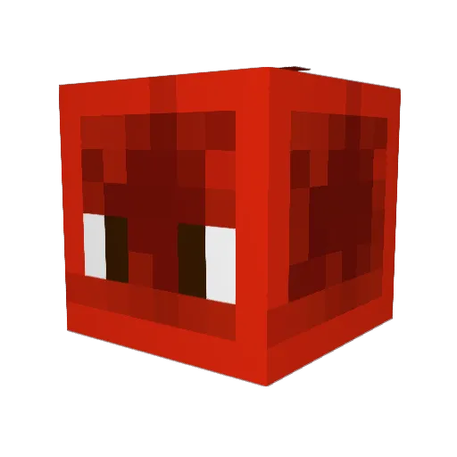 Aidaml Minecraft avatar head, 3D render