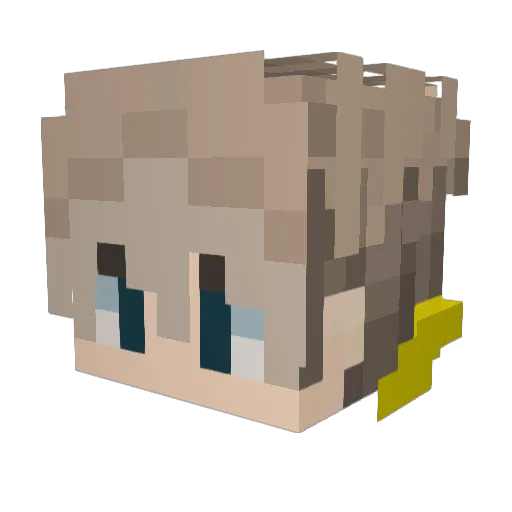 AidanBWhite Minecraft avatar head, 3D render