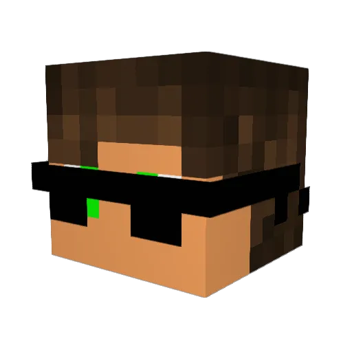 AidanFurnace Minecraft avatar head, 3D render