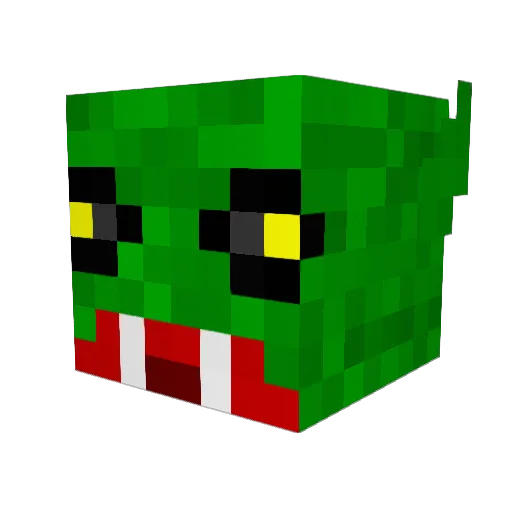 AidanMinecraft Minecraft avatar head, 3D render