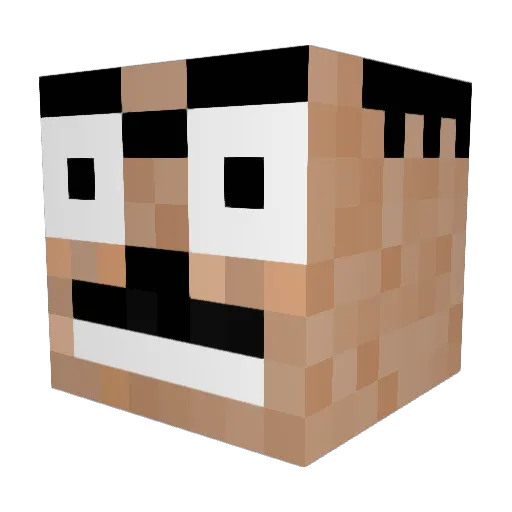 AidanOP Minecraft avatar head, 3D render