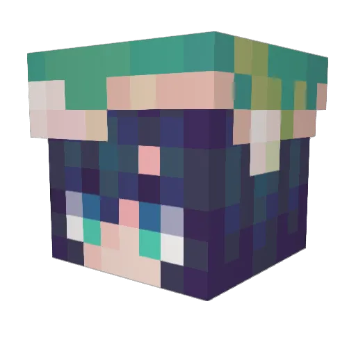 AidanPlaysThings Minecraft avatar head, 3D render