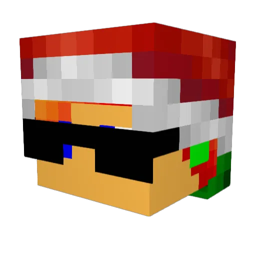 AidanSteel Minecraft avatar head, 3D render