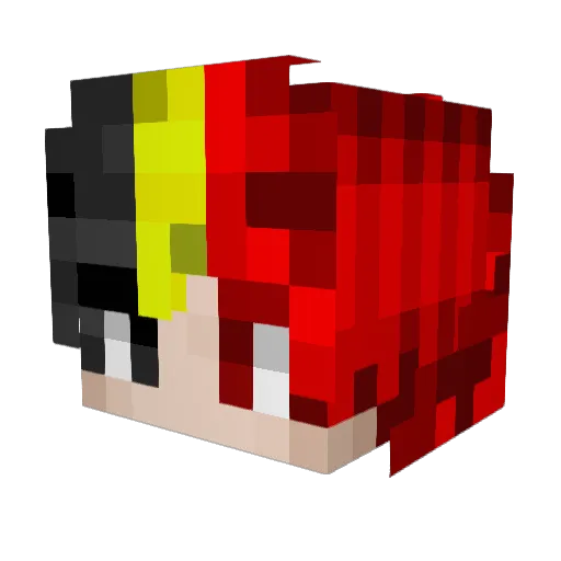Aidanor Minecraft avatar head, 3D render