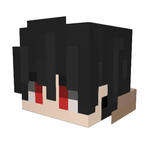 Aidantonius Minecraft avatar head, 3D render