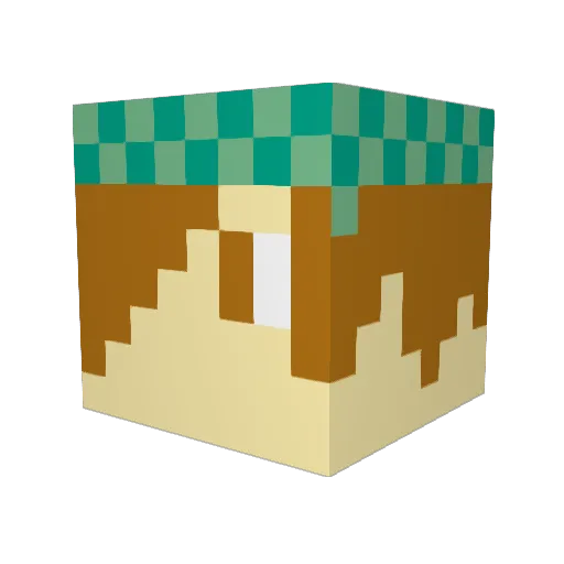 Aidantop47 Minecraft avatar head, 3D render