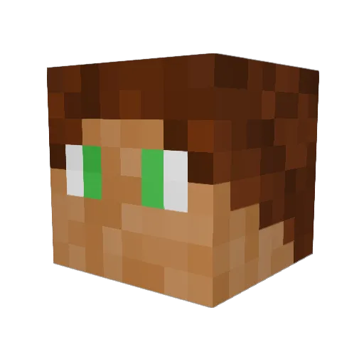 AidasLTU Minecraft avatar head, 3D render