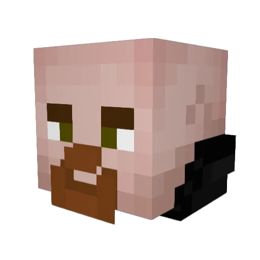 Aiden1519 Minecraft avatar head, 3D render