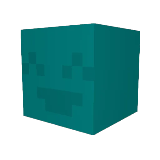 Aiden Minecraft avatar head, 3D render