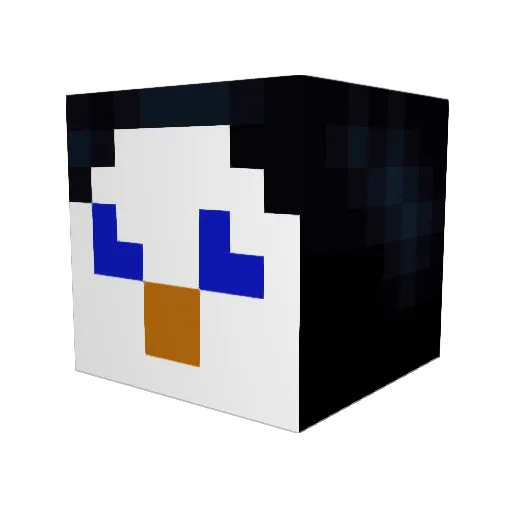 AidenGod Minecraft avatar head, 3D render