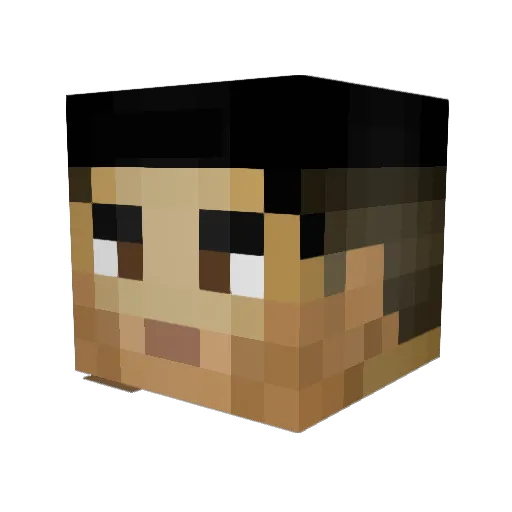 AidenGranitzYT Minecraft avatar head, 3D render
