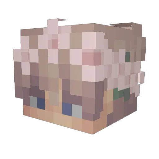 AidenHL Minecraft avatar head, 3D render