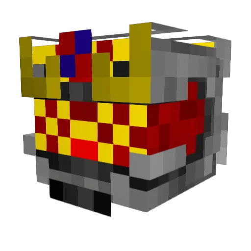 Aidenkong Minecraft avatar head, 3D render