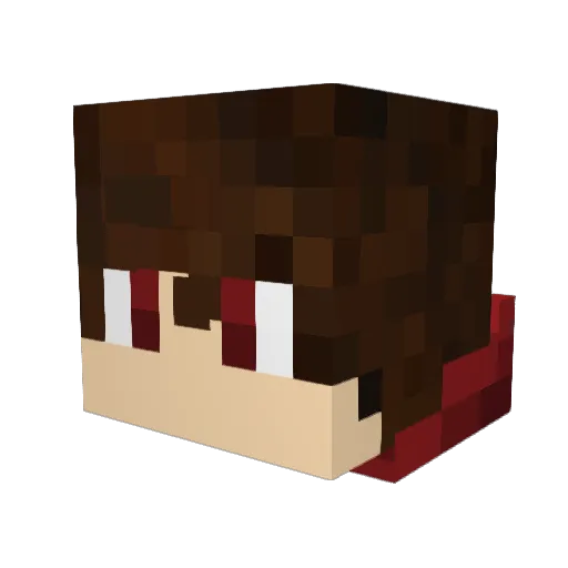 Aidensaiyan Minecraft avatar head, 3D render