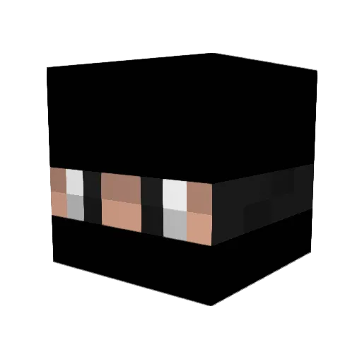 Aideyul Minecraft avatar head, 3D render