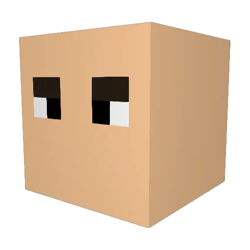 Aidi3101 Minecraft avatar head, 3D render