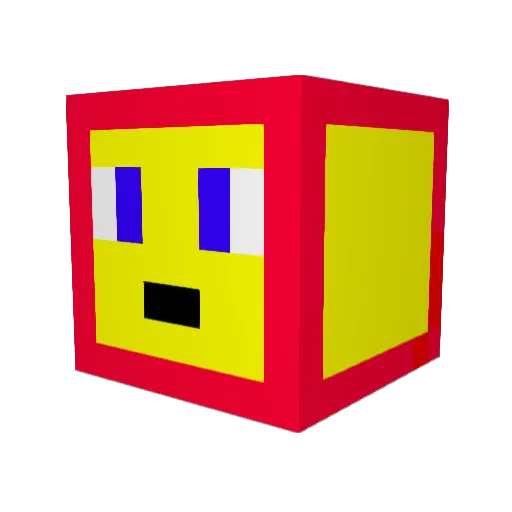 Aidiano88 Minecraft avatar head, 3D render