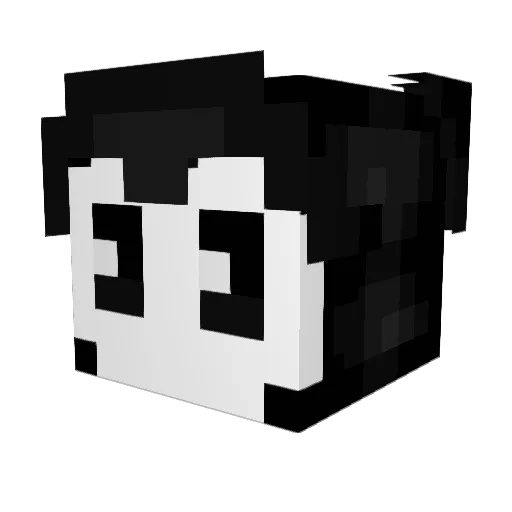 Aidus52 Minecraft avatar head, 3D render