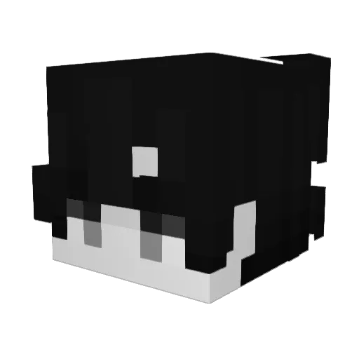 Aidvix Minecraft avatar head, 3D render