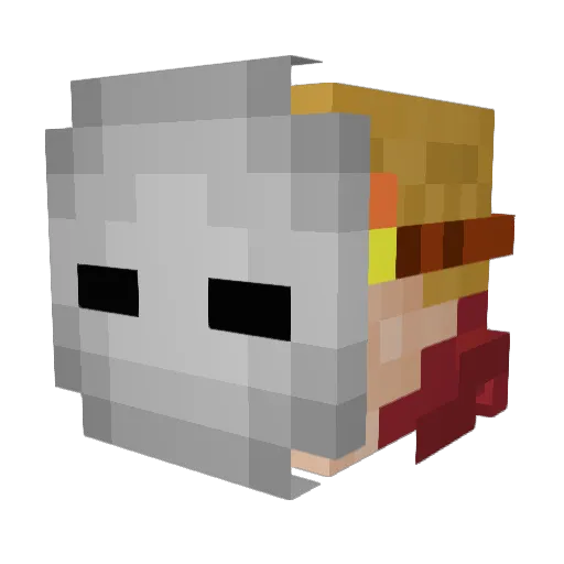 Aidxn__ Minecraft avatar head, 3D render