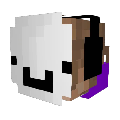 AidynWong Minecraft avatar head, 3D render