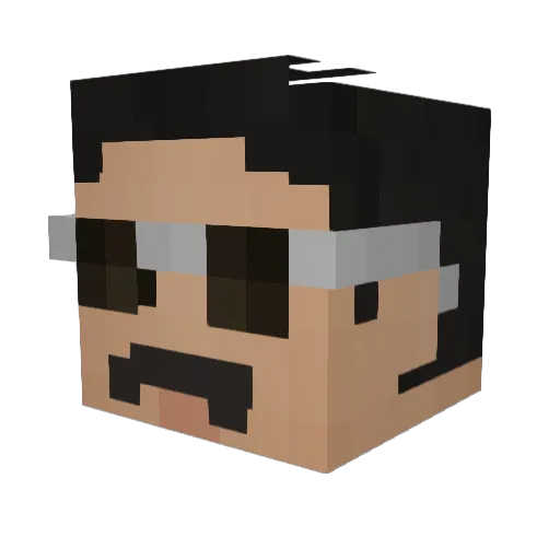 AidzV1 Minecraft avatar head, 3D render