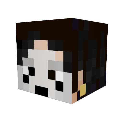 AieFreeze Minecraft avatar head, 3D render