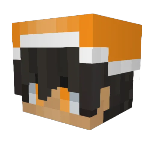 Aiedail11 Minecraft avatar head, 3D render