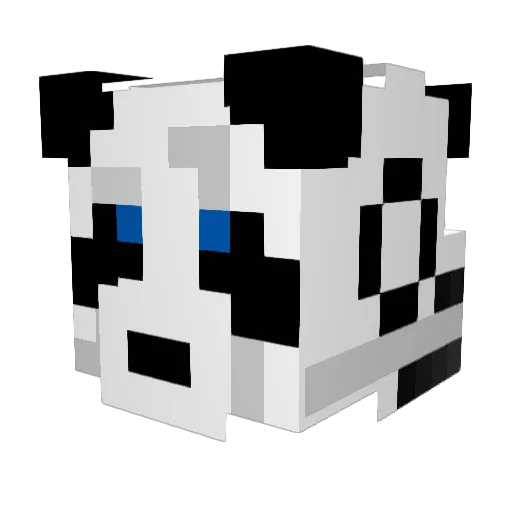 Aielord Minecraft avatar head, 3D render